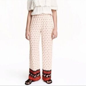 H  & M Coachella boho festival pants size 6